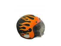CAPACETE LUCCA SUBLIME ON FIRE GLOSSY BLACK