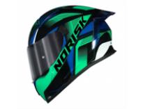 CAPACETE NORISK FLOW PULSE GREEN/BLUE 