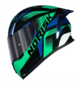 CAPACETE NORISK FLOW PULSE GREEN/BLUE 