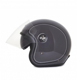 CAPACETE GALAXY GLOSSY CHOPPER SILVER 
