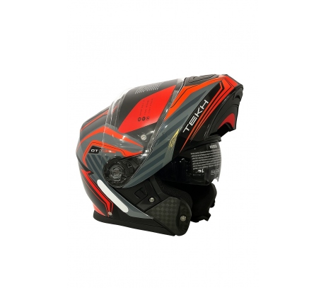 CAPACETE TEXX KRATOS PRETO/LARANJA