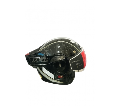 CAPACETE TEXX STRATOS 180 SCRATCHED PRETO/VERDE