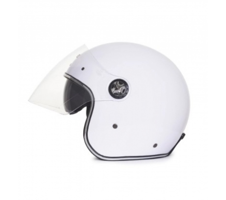 CAPACETE LUCCA GALAXY GLOSSY WHITE 
